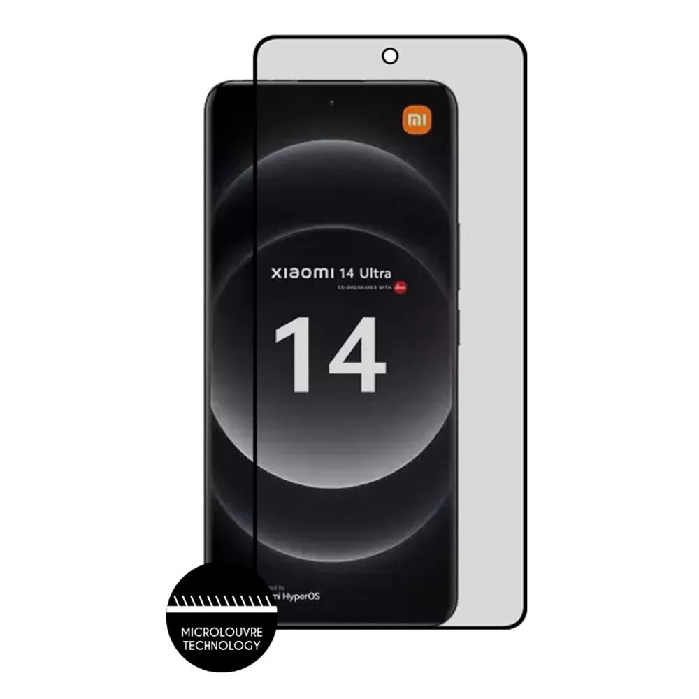 IDOL 1991 PRIVACY ANTISPY TEMPERED GLASS XIAOMI 14 ULTRA 6.73in 9H 0.25mm SEMI CURVED FULL GLUE BLACK - Image 6