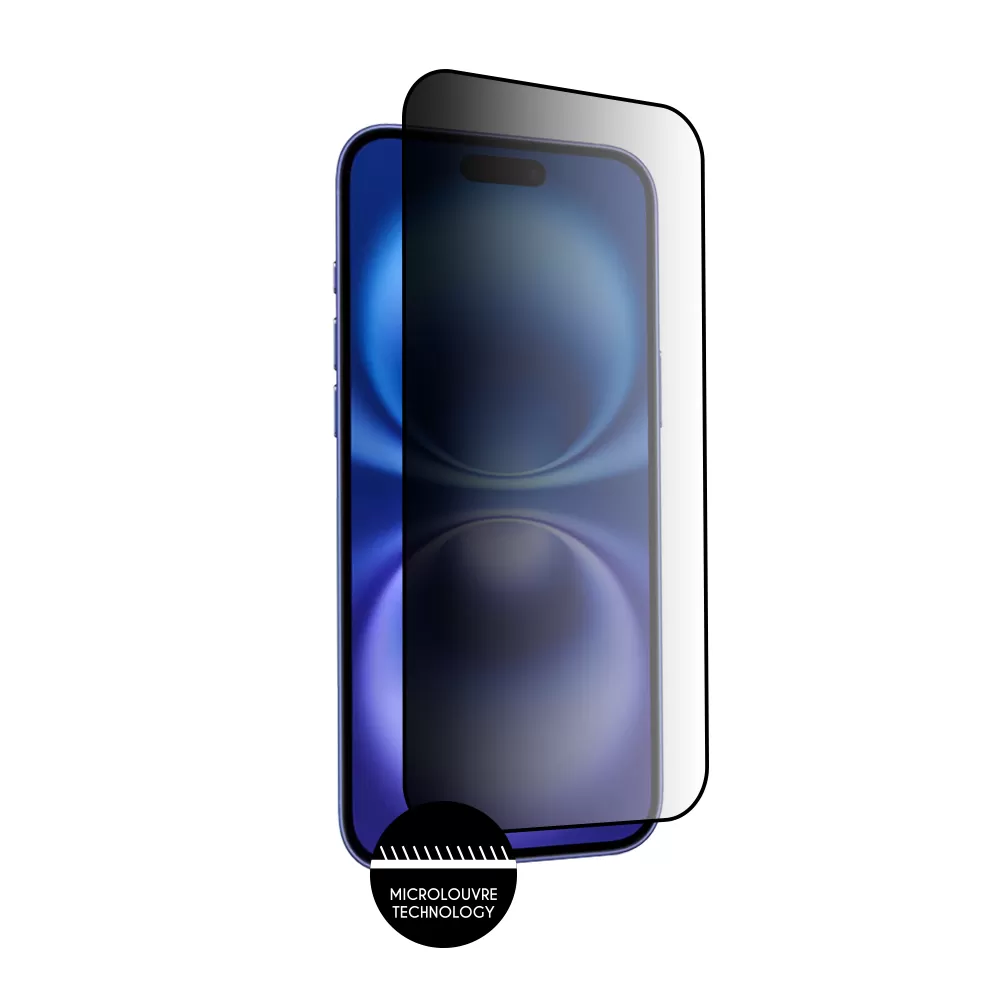 IDOL 1991 PREMIUM PRIVACY ANTISPY TEMPERED GLASS IPHONE 16 PLUS 6.7in 9H 0.25mm SEMI CURVED FULL GLUE BLACK - Image 7