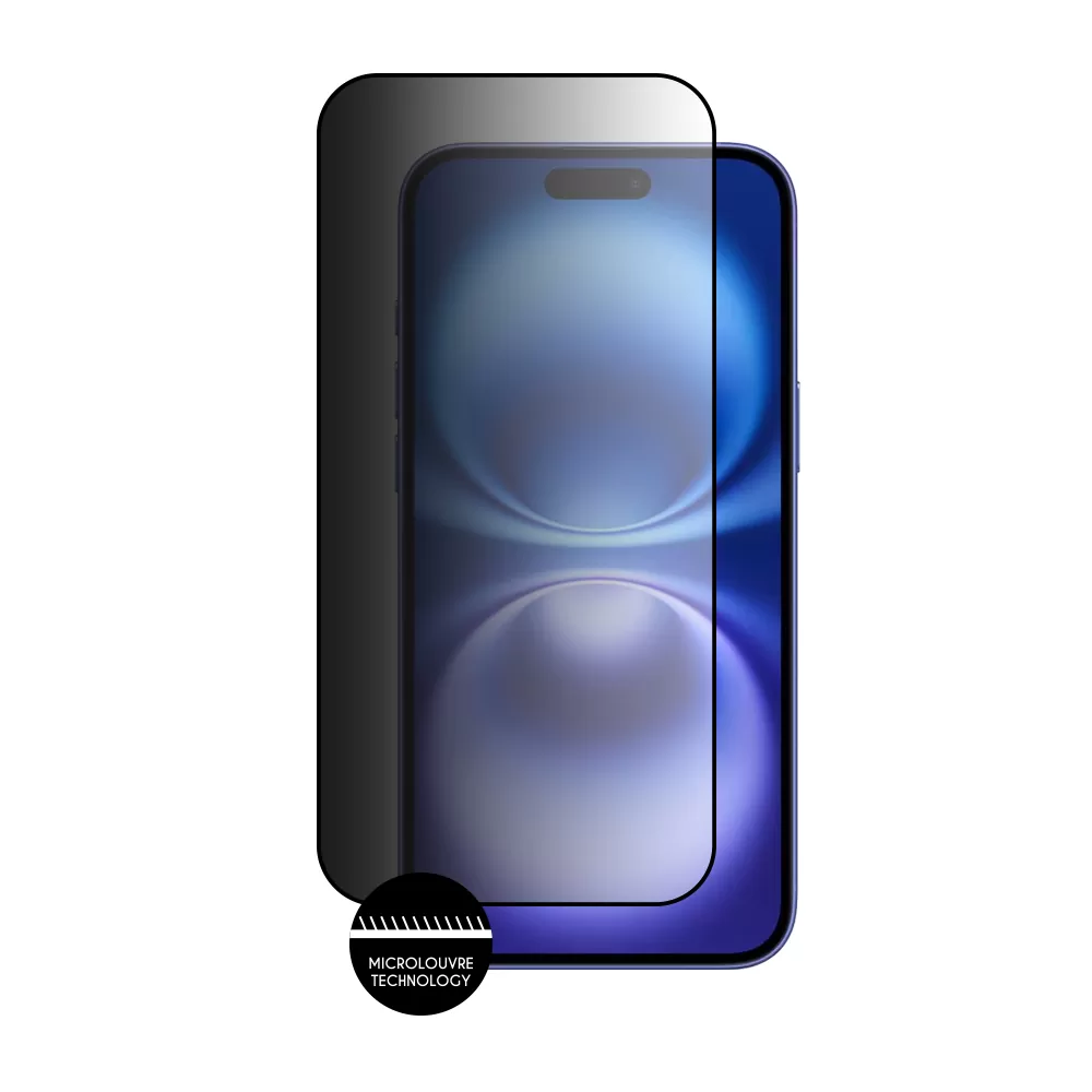 IDOL 1991 PREMIUM PRIVACY ANTISPY TEMPERED GLASS IPHONE 16 PLUS 6.7in 9H 0.25mm SEMI CURVED FULL GLUE BLACK - Image 6