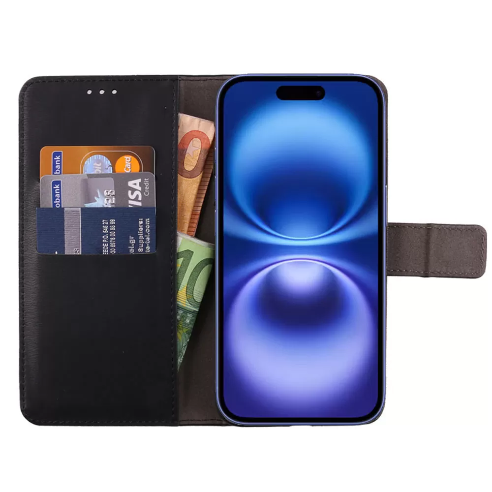 VOLTE-TEL ALLURE ΘΗΚΗ IPHONE 16 6.1in  MAGNET BOOK STAND CLIP BLACK - Image 6