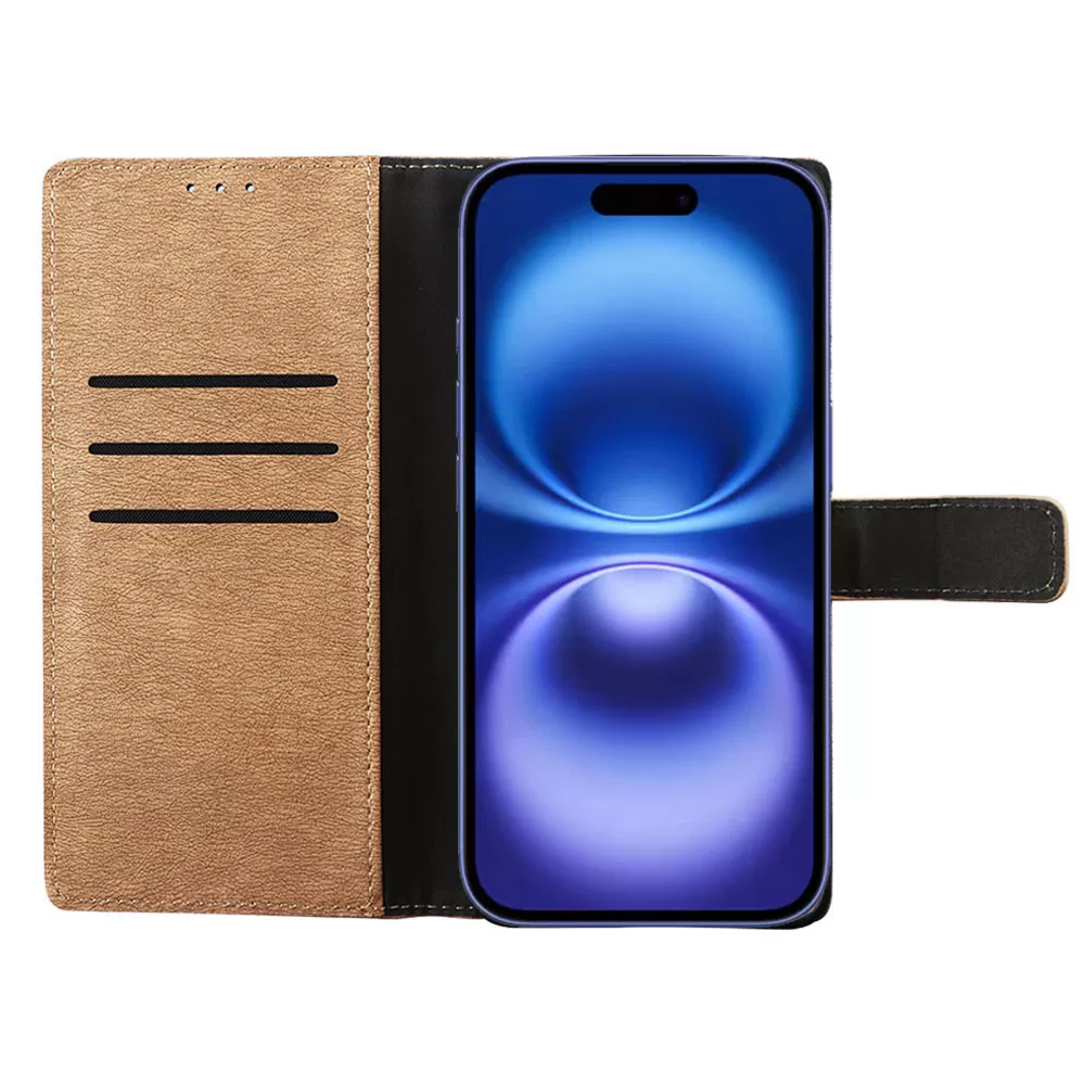 VOLTE-TEL ALLURE ΘΗΚΗ IPHONE 16 6.1in  MAGNET BOOK STAND CLIP GOLD - Image 6