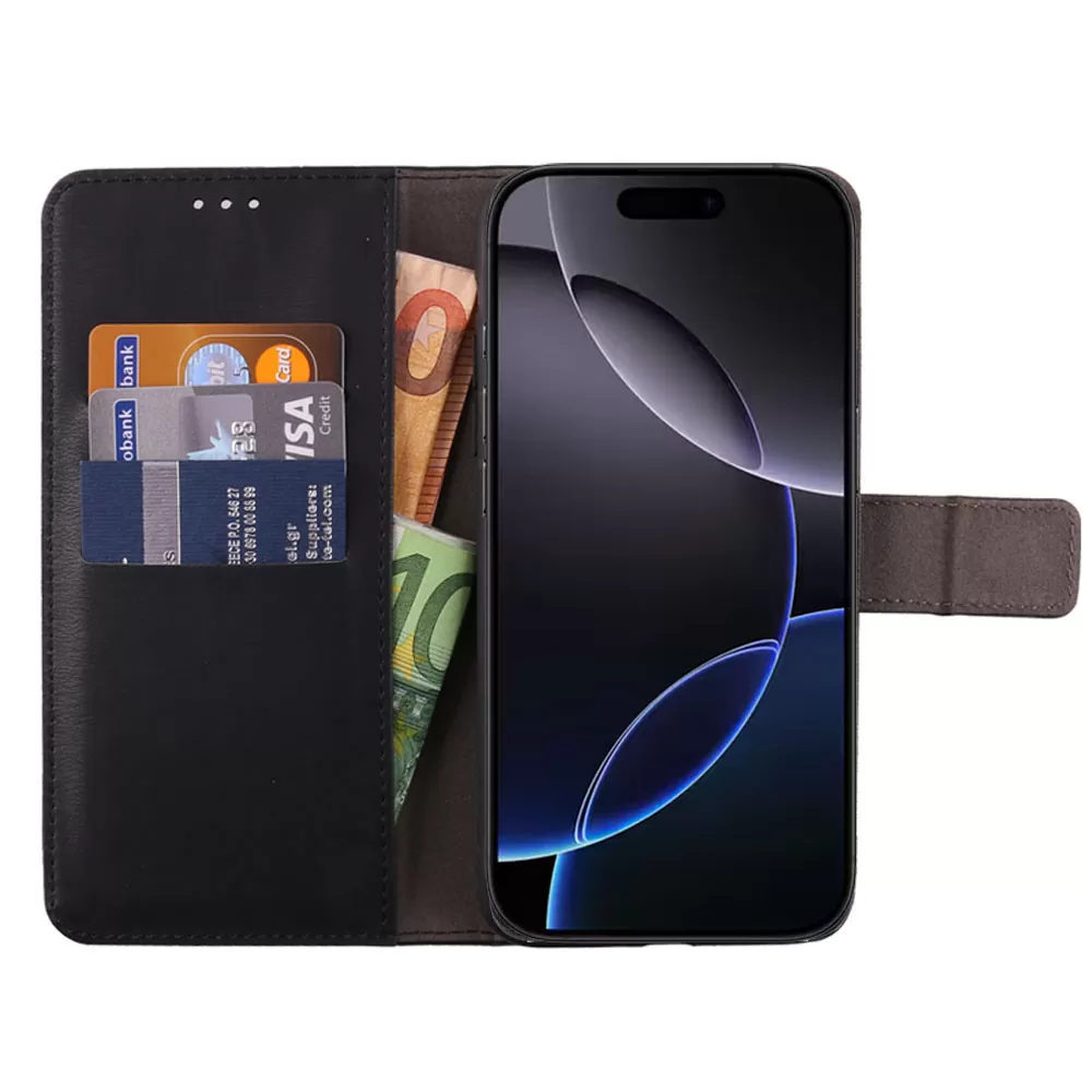 VOLTE-TEL ALLURE ΘΗΚΗ IPHONE 16 PRO MAX 6.9in  MAGNET BOOK STAND CLIP BLACK - Image 6