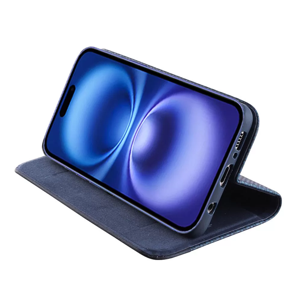 IDOL 1991 ELITE ΘΗΚΗ IPHONE 16 6.1in  ANTI-RFID BOOK STAND BLUE - Image 4