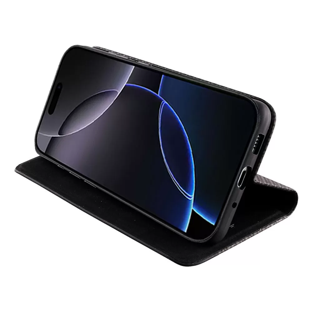 IDOL 1991 ELITE ΘΗΚΗ IPHONE 16 PRO 6.3in  ANTI-RFID BOOK STAND BLACK - Image 4