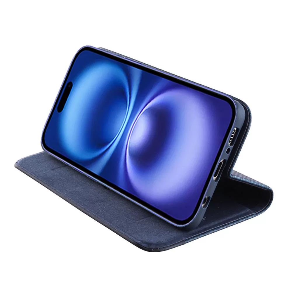 IDOL 1991 ELITE ΘΗΚΗ IPHONE 16 PLUS 6.7in  ANTI-RFID BOOK STAND BLUE - Image 4
