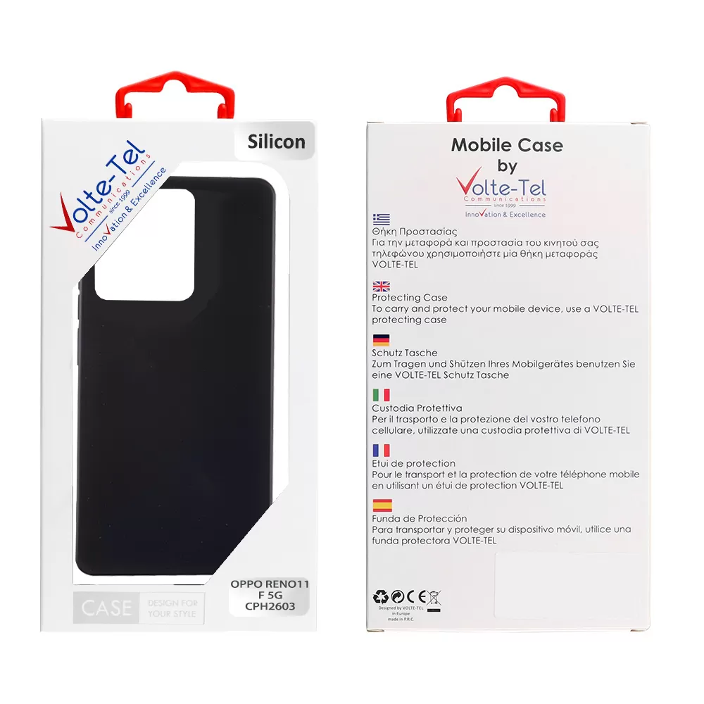 VOLTE-TEL SILICON TPU ΘΗΚΗ OPPO RENO11 F 5G CPH2603 6.7in  CAMERA GUARD BLACK - Image 2