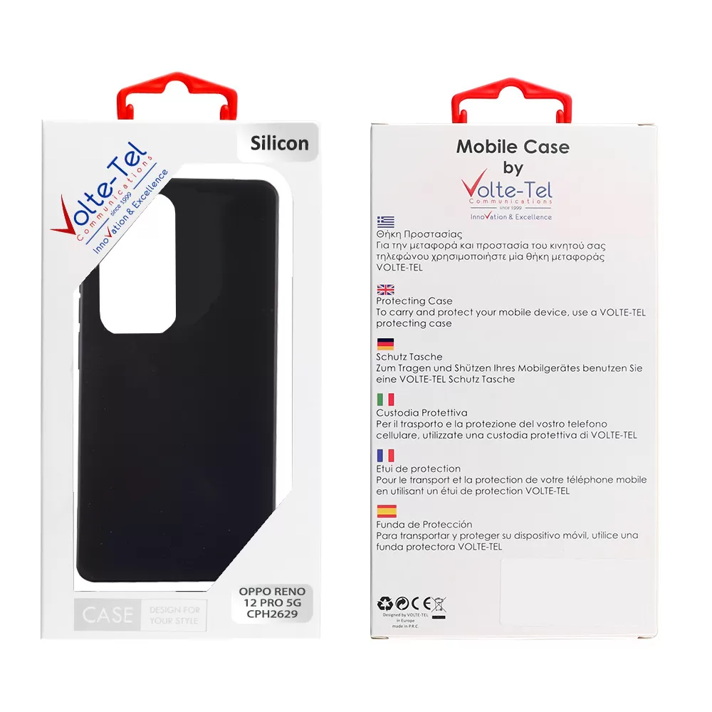 VOLTE-TEL SILICON TPU ΘΗΚΗ OPPO RENO12 PRO 5G CPH2629 6.7in  CAMERA GUARD BLACK - Image 2
