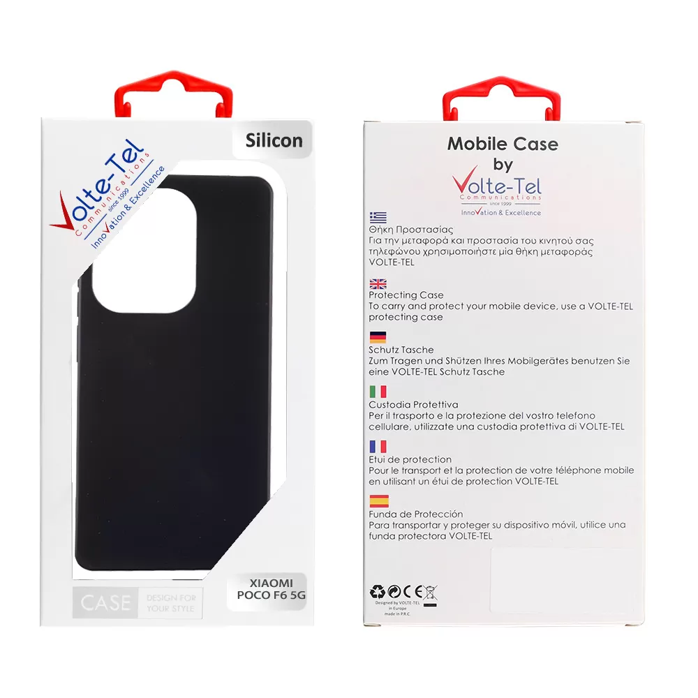 VOLTE-TEL SILICON TPU ΘΗΚΗ XIAOMI POCO F6 5G 6.67in  CAMERA GUARD BLACK - Image 2