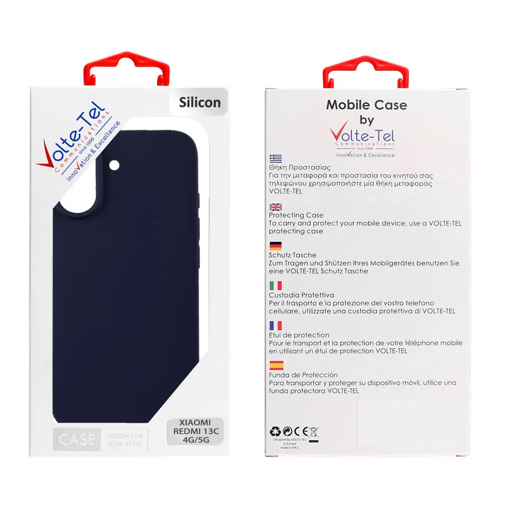 VOLTE-TEL SILICON TPU ΘΗΚΗ XIAOMI REDMI 13C 4G/5G 6.74in  CAMERA GUARD BLUE - Image 2