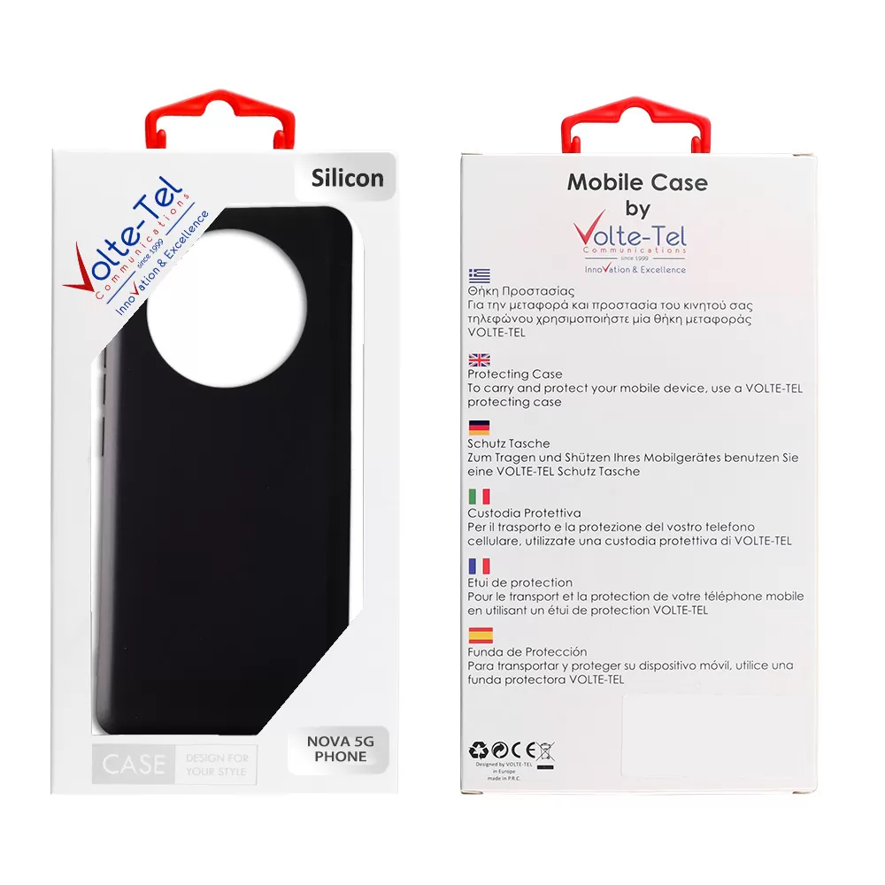 VOLTE-TEL SILICON TPU ΘΗΚΗ NOVA 5G PHONE 6.52in  CAMERA GUARD BLACK - Image 2
