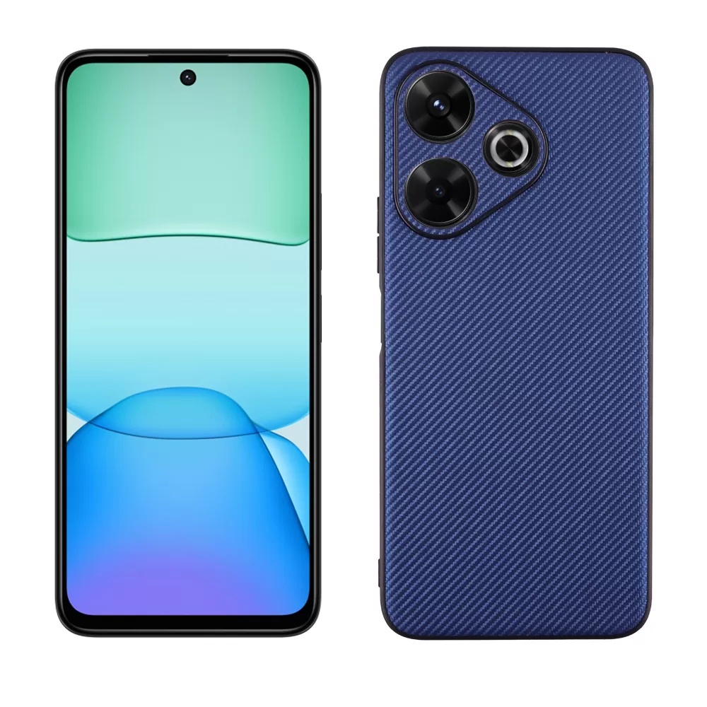 VOLTE-TEL CARBON LIFT ΘΗΚΗ XIAOMI REDMI 13/ POCO M6 4G 6,79in  FULL CAMERA PROTECTION BLUE - Image 5