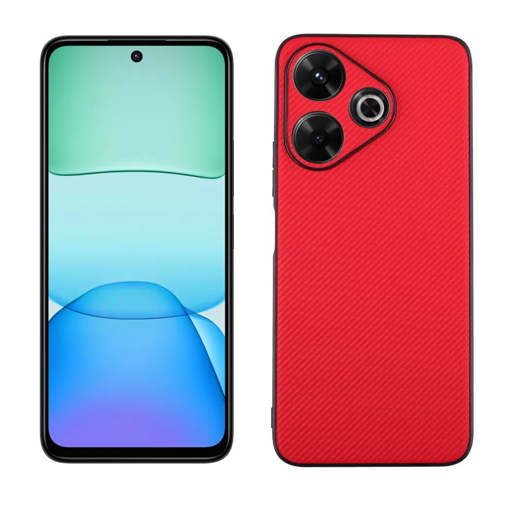 VOLTE-TEL CARBON LIFT ΘΗΚΗ XIAOMI REDMI 13/ POCO M6 4G 6,79in  FULL CAMERA PROTECTION RED - Image 5