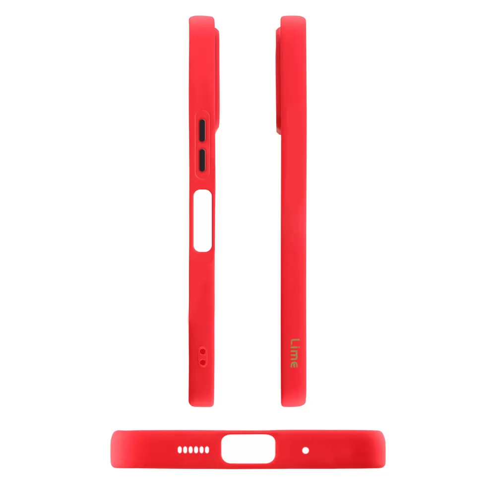LIME HARDSHELL FUSION ΘΗΚΗ XIAOMI REDMI 13/POCO M6 4G 6,79in  FULL CAMERA PROTECTION RED WITH BLACK KEYS - Image 5