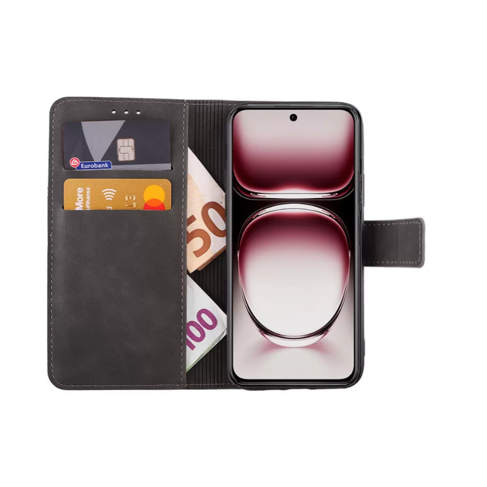 LIME ESSENTIAL ΘΗΚΗ OPPO RENO12 PRO 5G CPH2629 6.7in  MAGNET BOOK STAND CLIP GREY - Image 5