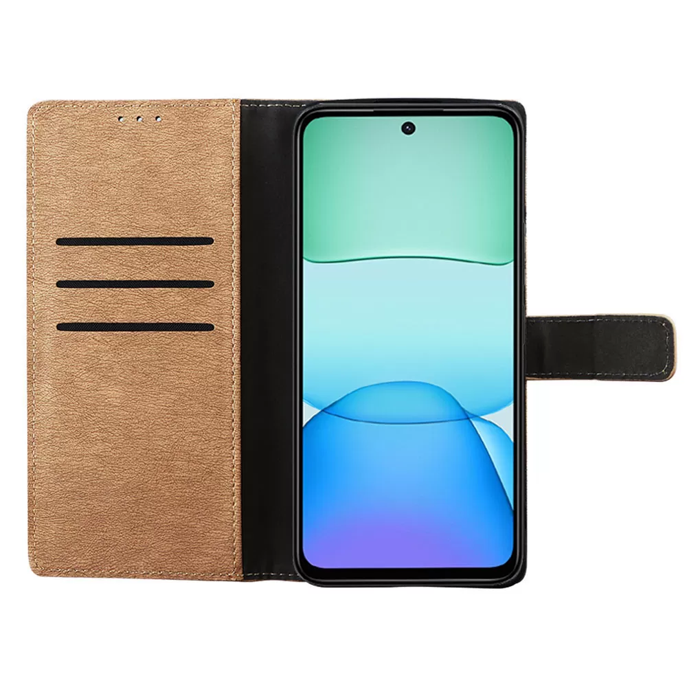 VOLTE-TEL ALLURE ΘΗΚΗ XIAOMI REDMI 13/ POCO M6 4G 6,79in  MAGNET BOOK STAND CLIP GOLD - Image 6