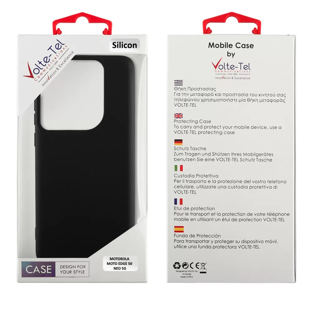 VOLTE-TEL SILICON TPU ΘΗΚΗ MOTOROLA MOTO EDGE 50 NEO 5G XT2409 6.4in  CAMERA GUARD BLACK - Image 2
