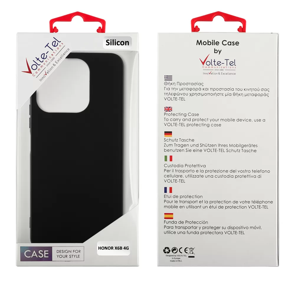 VOLTE-TEL SILICON TPU ΘΗΚΗ HONOR X6B 4G 6.56in  CAMERA GUARD BLACK - Image 2