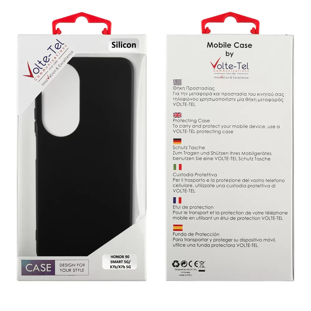 VOLTE-TEL SILICON TPU ΘΗΚΗ HONOR 90 SMART 5G/X7b/X7b 5G 6.8in  CAMERA GUARD BLACK - Image 2