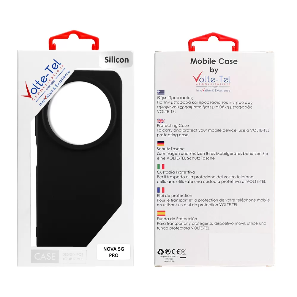 VOLTE-TEL SILICON TPU ΘΗΚΗ NOVA 5G PRO 6.6in  CAMERA GUARD BLACK - Image 2