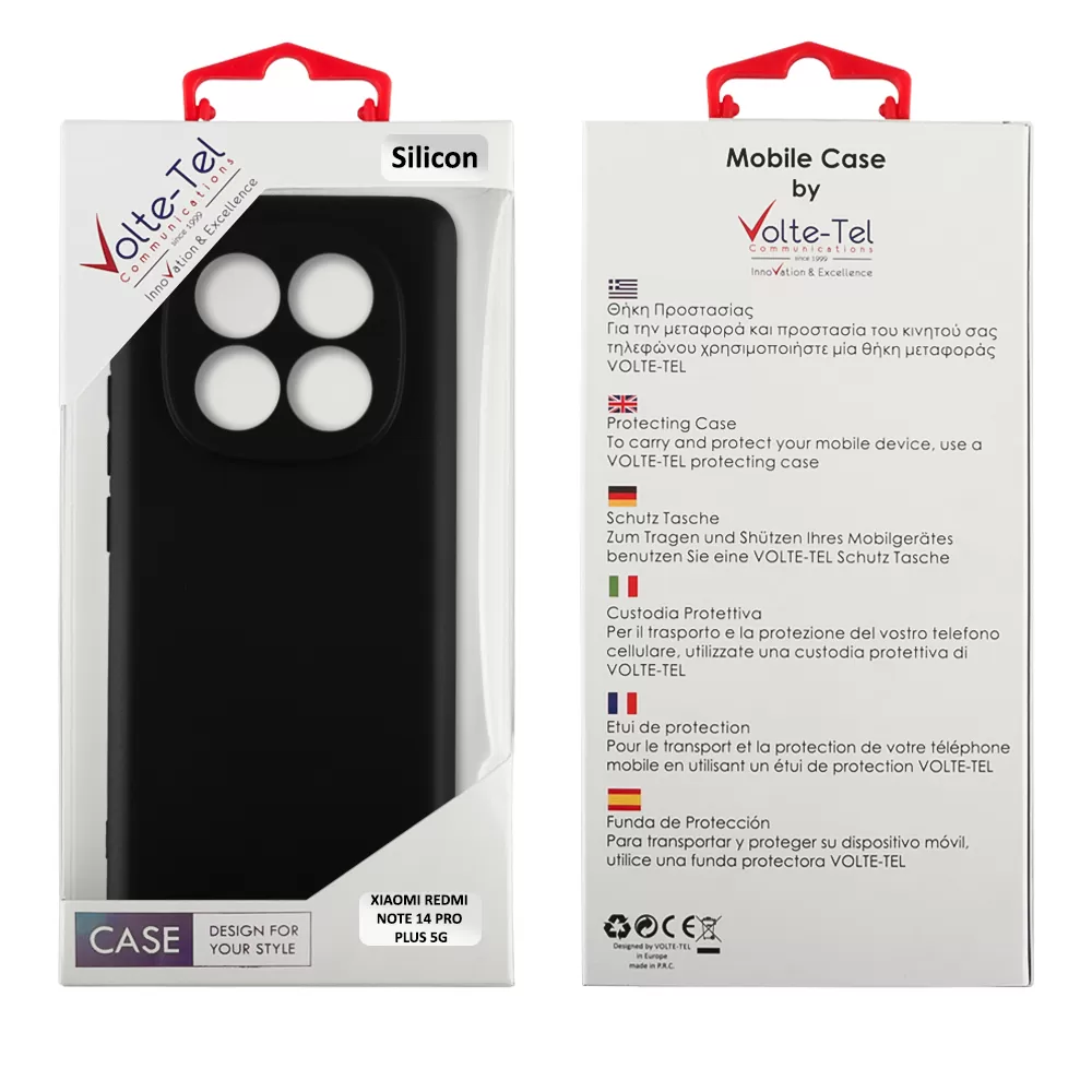 VOLTE-TEL SILICON TPU ΘΗΚΗ XIAOMI REDMI NOTE 14 PRO PLUS 5G 6.67in  FULL CAMERA PROTECTION BLACK - Image 2