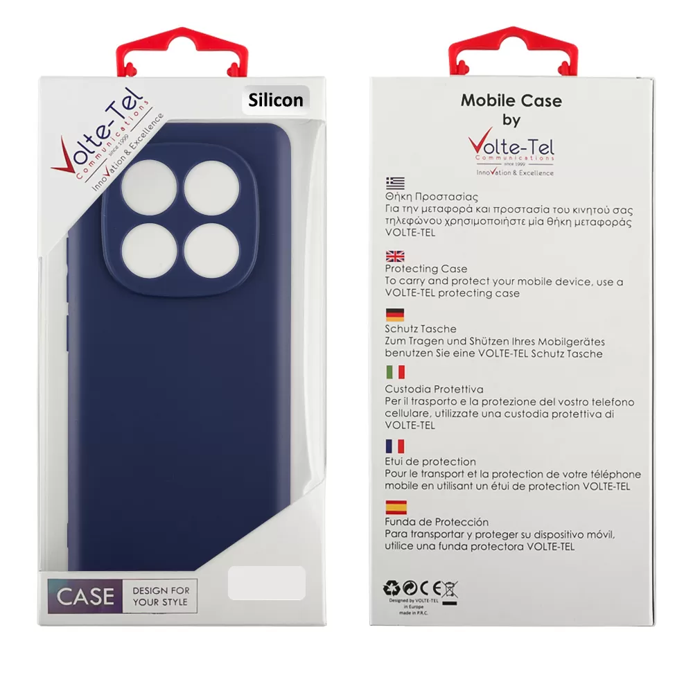 VOLTE-TEL SILICON TPU ΘΗΚΗ XIAOMI REDMI NOTE 14 PRO PLUS 5G 6.67in  FULL CAMERA PROTECTION BLUE - Image 2