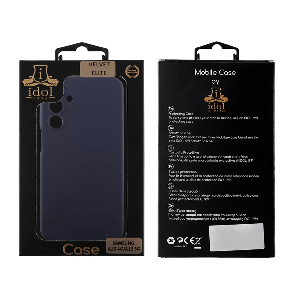 IDOL 1991 VELVET ELITE TPU ΘΗΚΗ SAMSUNG A16 4G A165/A16 5G A166 6.7in  4 SIDE FULL CAMERA PROTECTION BLUE - Image 2