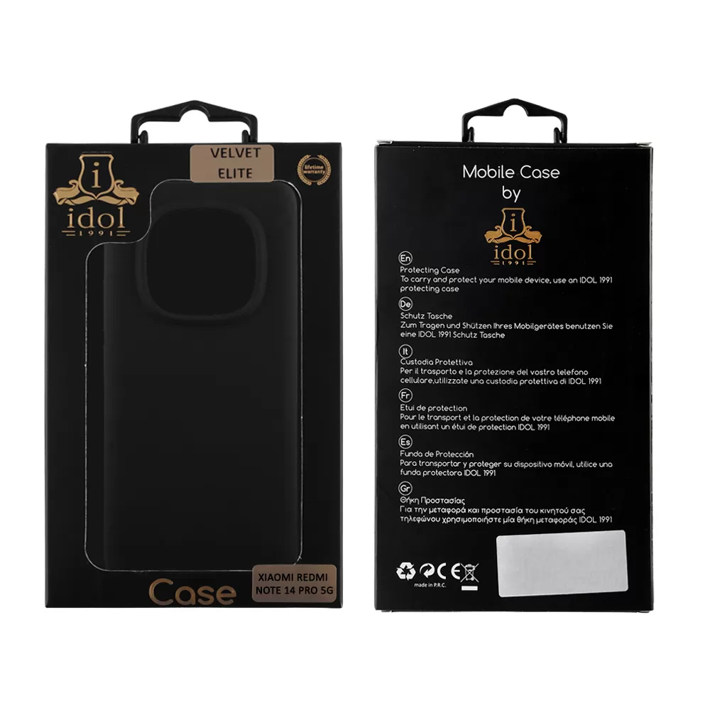 IDOL 1991 VELVET ELITE TPU ΘΗΚΗ XIAOMI REDMI NOTE 14 PRO 5G/POCO X7 6.67in  4 SIDE CAMERA GUARD BLACK - Image 2