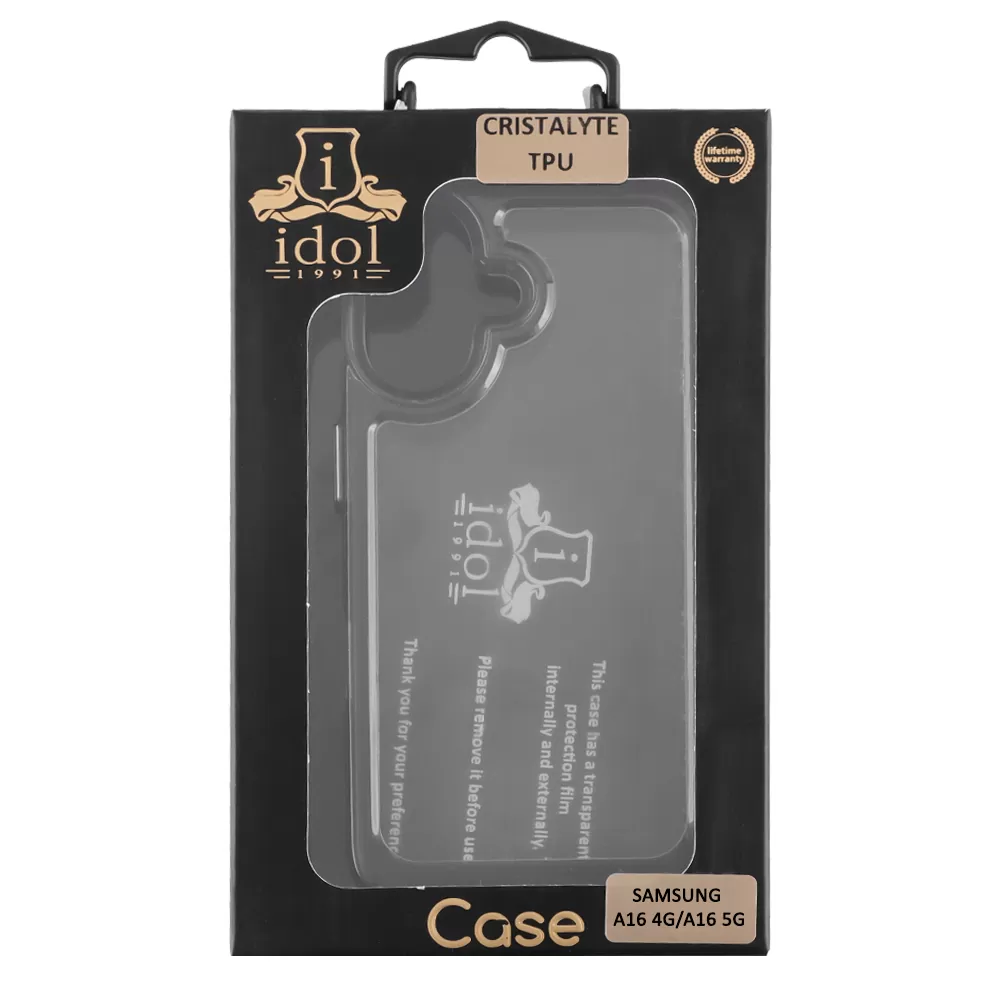 IDOL 1991 CRISTALYTE TPU ΘΗΚΗ SAMSUNG A16 4G A165/A16 5G A166 6.7in CAMERA GUARD ΔΙΑΦΑΝΗ ΓΚΡΙ - Image 2