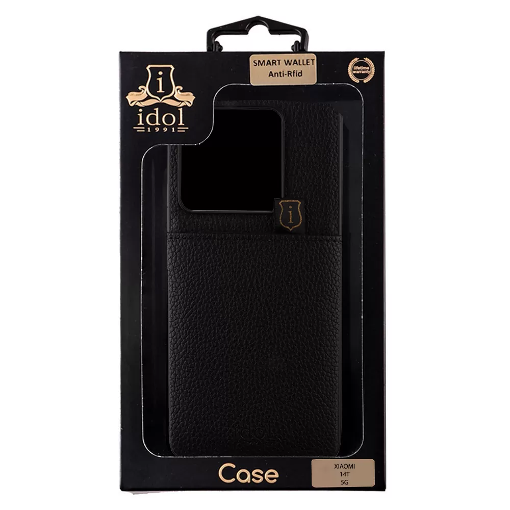 IDOL 1991 ANTI-RFID LEATHER SMART WALLET ΘΗΚΗ XIAOMI 14T 5G 6.67in CAMERA GUARD BLACK - Image 2