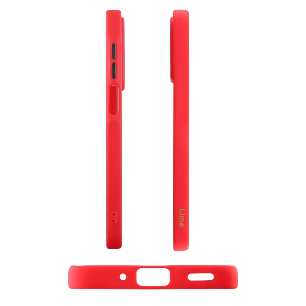 LIME HARDSHELL FUSION ΘΗΚΗ SAMSUNG A16 4G A165/A16 5G A166 6.7in  FULL CAMERA PROTECTION RED WITH BLACK KEYS - Image 5