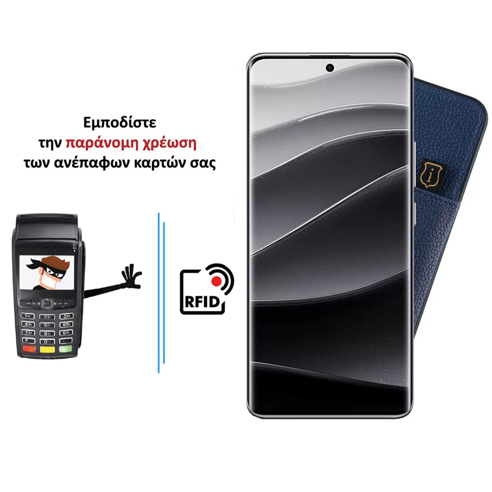 IDOL 1991 ANTI-RFID LEATHER SMART WALLET ΘΗΚΗ XIAOMI REDMI NOTE 14 PRO PLUS 5G 6.67in FULL CAMERA PROTECTION BLUE - Image 4