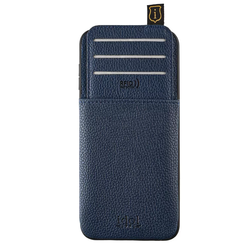 IDOL 1991 ANTI-RFID LEATHER SMART WALLET ΘΗΚΗ XIAOMI REDMI NOTE 14 PRO 5G/POCO X7 6.67in FULL CAMERA PROTECTION BLUE - Image 3