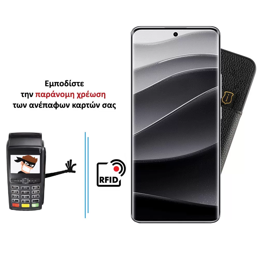 IDOL 1991 ANTI-RFID LEATHER SMART WALLET ΘΗΚΗ XIAOMI REDMI NOTE 14 PRO PLUS 5G 6.67in FULL CAMERA PROTECTION BLACK - Image 4