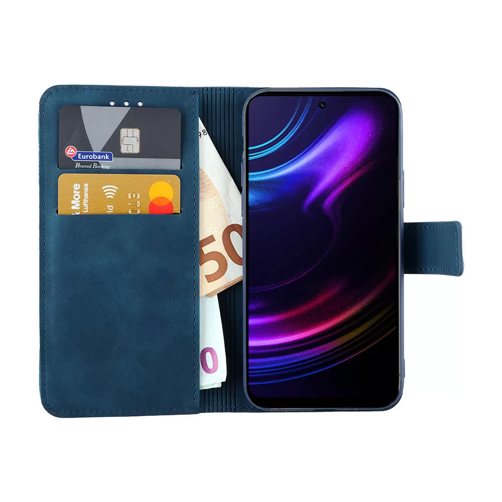 LIME ESSENTIAL ΘΗΚΗ NOVA 5G PRO PHONE 6.6in  MAGNET BOOK STAND CLIP DARK BLUE - Image 5