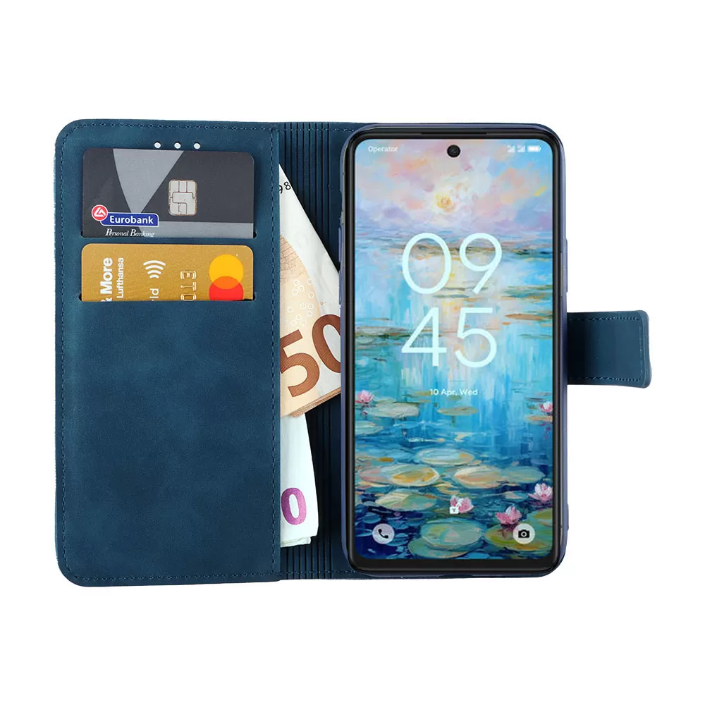 LIME ESSENTIAL ΘΗΚΗ TCL 50 NXTPAPER/ 50 PRO NXTPAPER 5G 6,8in  MAGNET BOOK STAND CLIP DARK BLUE - Image 5
