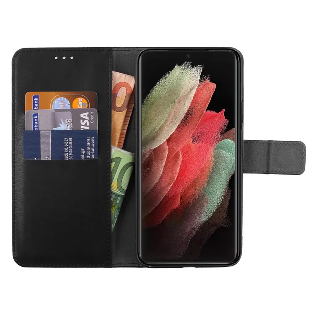 VOLTE-TEL ALLURE ΘΗΚΗ SAMSUNG S21 ULTRA 5G G998 6.8in  MAGNET BOOK STAND CLIP BLACK - Image 6