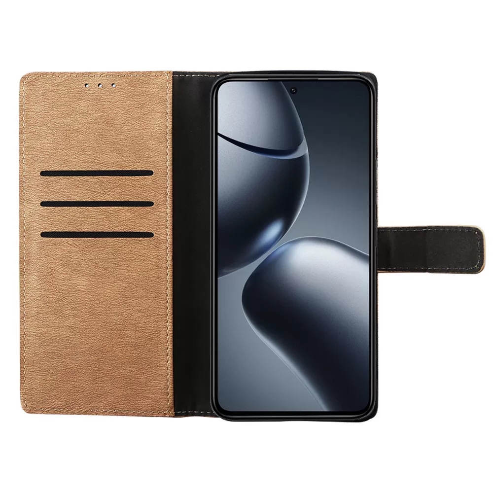 VOLTE-TEL ALLURE ΘΗΚΗ XIAOMI 14T 5G 6.67in  MAGNET BOOK STAND CLIP GOLD - Image 6