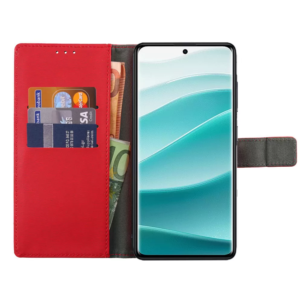 VOLTE-TEL ALLURE ΘΗΚΗ XIAOMI REDMI NOTE 14 PRO 5G/POCO X7 6.67in  MAGNET BOOK STAND CLIP RED - Image 6