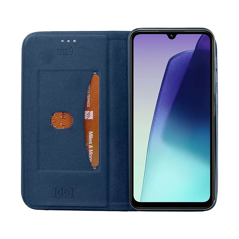 IDOL 1991 ELITE ΘΗΚΗ XIAOMI REDMI 14C/ REDMI A4/ POCO C75/ POCO M7 5G 6.88in  ANTI-RFID BOOK STAND BLUE - Image 7