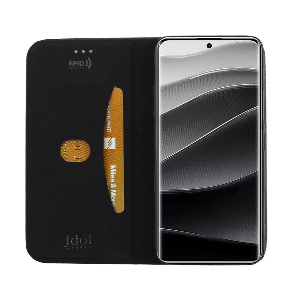IDOL 1991 ELITE ΘΗΚΗ XIAOMI REDMI NOTE 14 PRO PLUS 5G 6.67in  ANTI-RFID BOOK STAND BLACK - Image 7