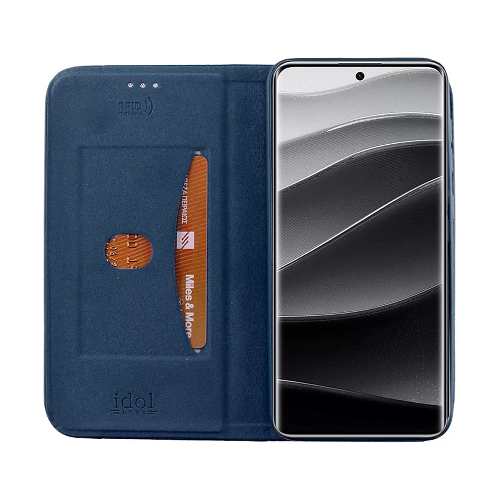 IDOL 1991 ELITE ΘΗΚΗ XIAOMI REDMI NOTE 14 PRO PLUS 5G 6.67in  ANTI-RFID BOOK STAND BLUE - Image 7