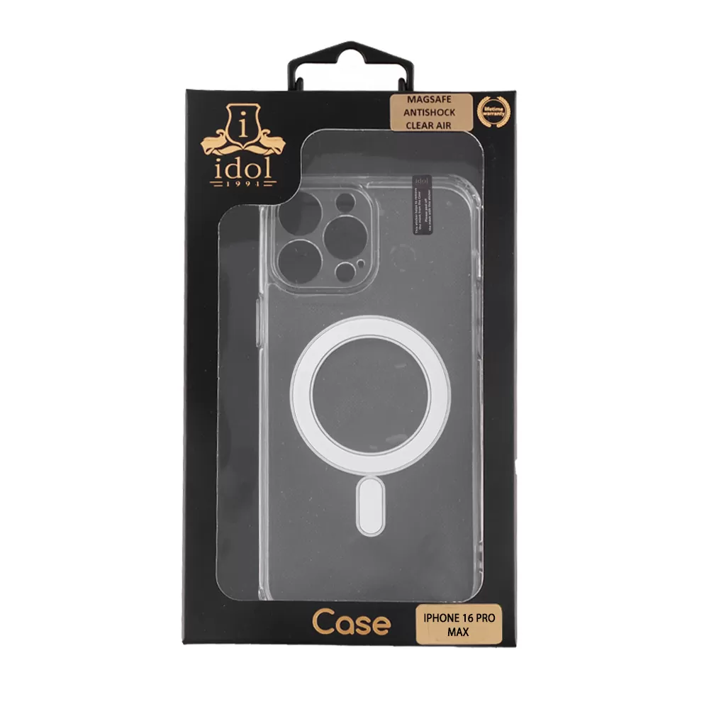 IDOL 1991 MAGSAFE ANTISHOCK CLEAR AIR TPU1 ΘΗΚΗ IPHONE 16 PRO MAX 6.9" BACK COVER FULL CAMERA PROTECTION ΔΙΑΦΑΝΗ - Image 2