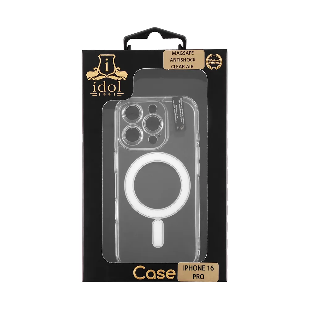 IDOL 1991 MAGSAFE ANTISHOCK CLEAR AIR TPU1 ΘΗΚΗ IPHONE 16 PRO 6.3" BACK COVER FULL CAMERA PROTECTION ΔΙΑΦΑΝΗ - Image 2
