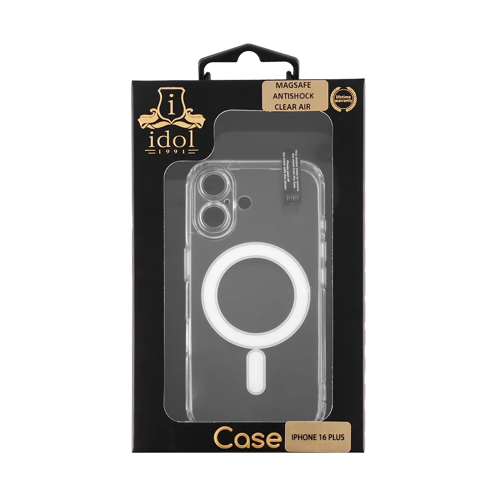 IDOL 1991 MAGSAFE ANTISHOCK CLEAR AIR TPU1 ΘΗΚΗ IPHONE 16 PLUS 6.7" BACK COVER FULL CAMERA PROTECTION ΔΙΑΦΑΝΗ - Image 2