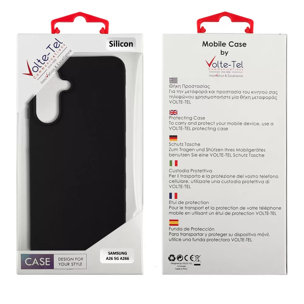 VOLTE-TEL SILICON TPU ΘΗΚΗ SAMSUNG A26 5G A266 6.7in  CAMERA GUARD BLACK - Image 2