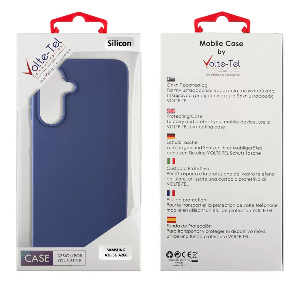 VOLTE-TEL SILICON TPU ΘΗΚΗ SAMSUNG A26 5G A266 6.7in  CAMERA GUARD BLUE - Image 2