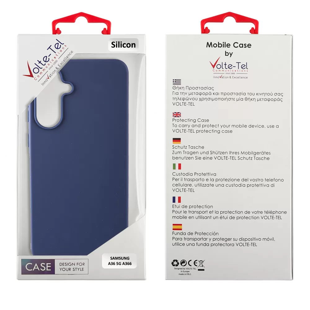 VOLTE-TEL SILICON TPU ΘΗΚΗ SAMSUNG A36 5G A366 6.7in  CAMERA GUARD BLUE - Image 2