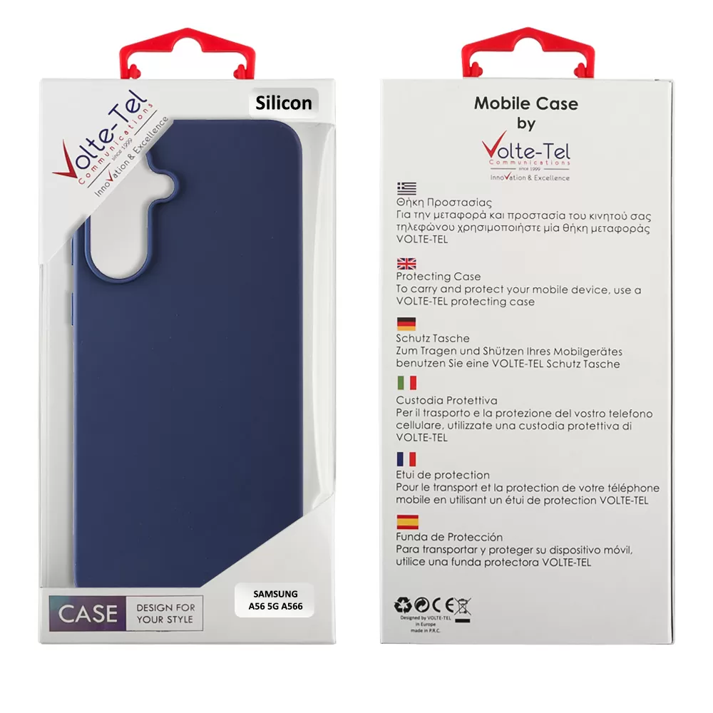 VOLTE-TEL SILICON TPU ΘΗΚΗ SAMSUNG A56 5G A566 6.7in  CAMERA GUARD BLUE - Image 2