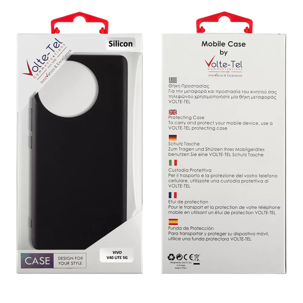 VOLTE-TEL SILICON TPU ΘΗΚΗ VIVO V40 LITE 5G 6.78in  CAMERA GUARD BLACK - Image 2