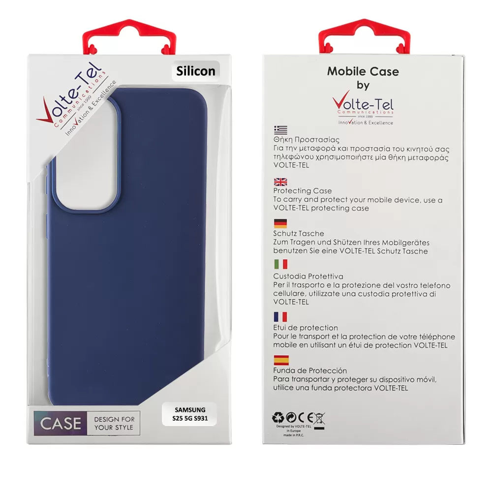VOLTE-TEL SILICON TPU ΘΗΚΗ SAMSUNG S25 5G S931 6.2in  CAMERA GUARD BLUE - Image 2